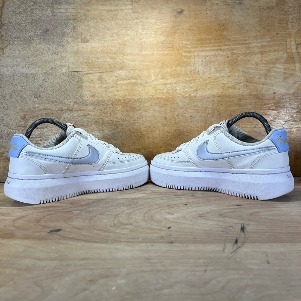 Nike Court Vision Alta Womens Size 9.5 Shoes Sneakers Cream Gray DV2176-001 - Picture 6 of 9
